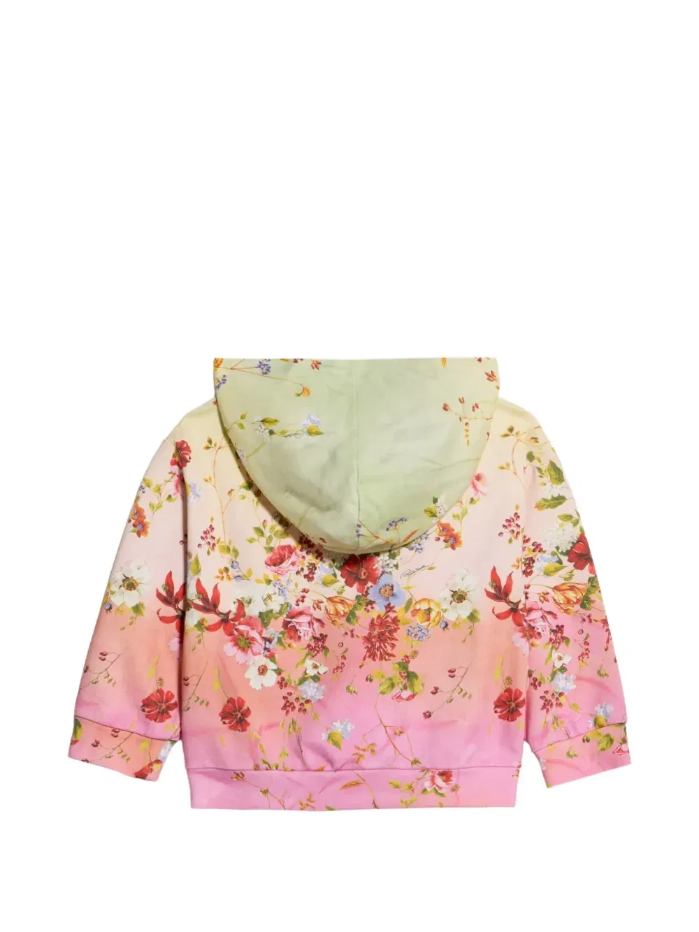 Худи с цветочным принтом Roberto Cavalli Junior, желтый — фото 2