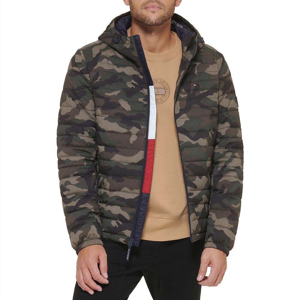 

Мужская куртка-пуховик с капюшоном Tommy Hilfiger, цвет Camouflage
