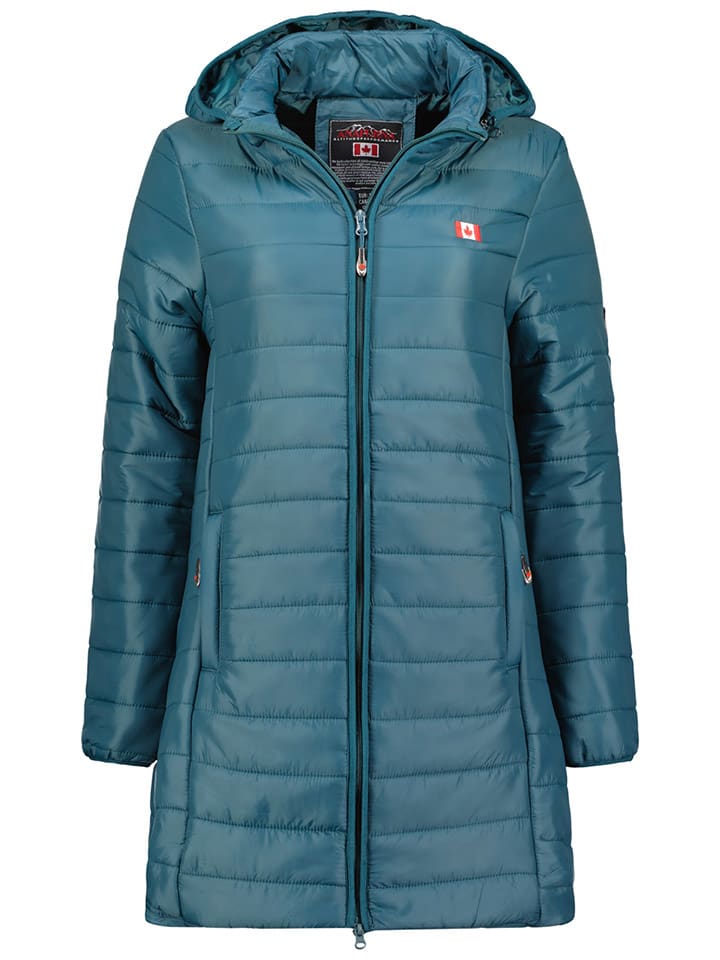

Стеганое пальто Geographical Norway, цвет petrol