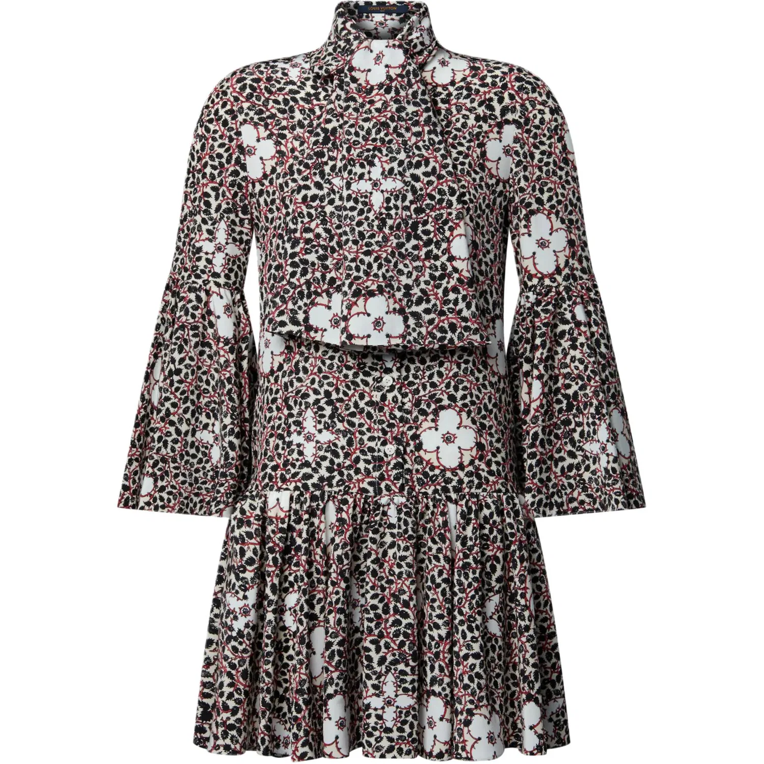 Платье с длинным рукавом FW25 женское LOUIS VUITTON, Multicolor