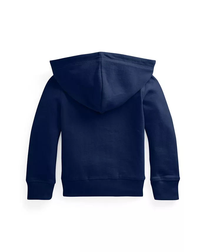 Детская флисовая толстовка с молнией для девочек 2T-6X Polo Ralph Lauren, синий — фото 2