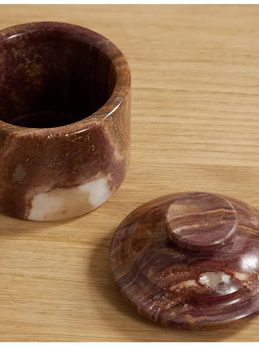 Шкатулка для безделушек из оникса Jia Jia, коричневый — фото 3