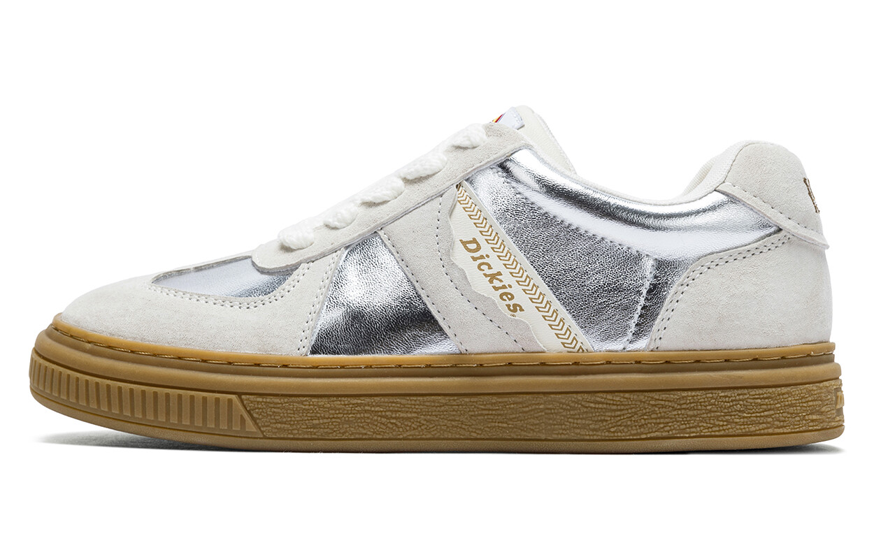 

Кроссовки Dickies Skateboarding Shoes Women's Low-top Beige/Silver, бежевый