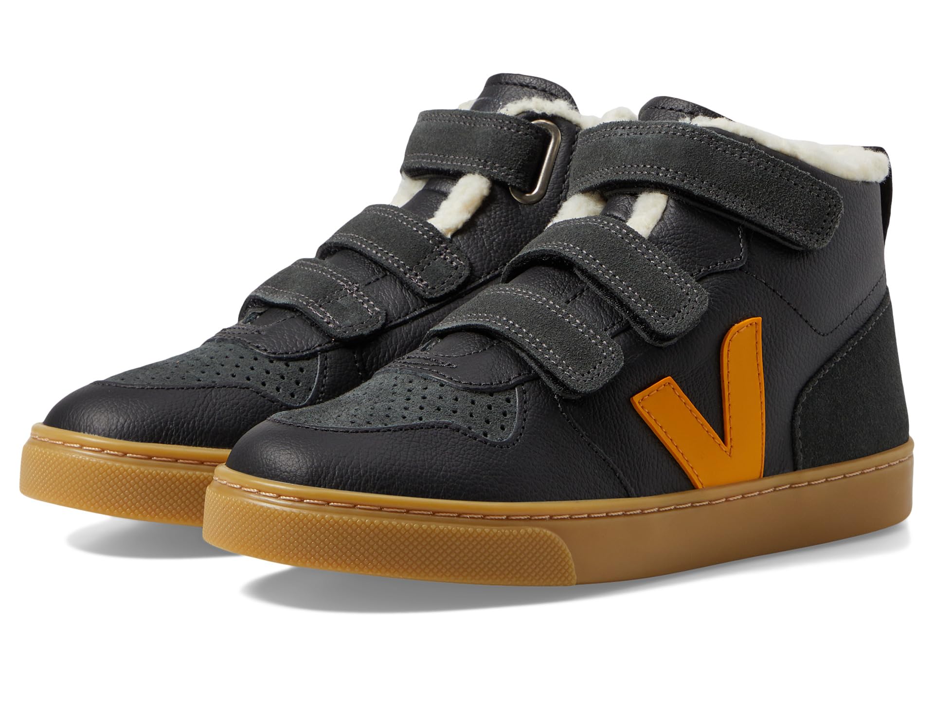 

Кроссовки VEJA Kids Small V-10 Mid Winter, цвет Black_Ouro_Grafite