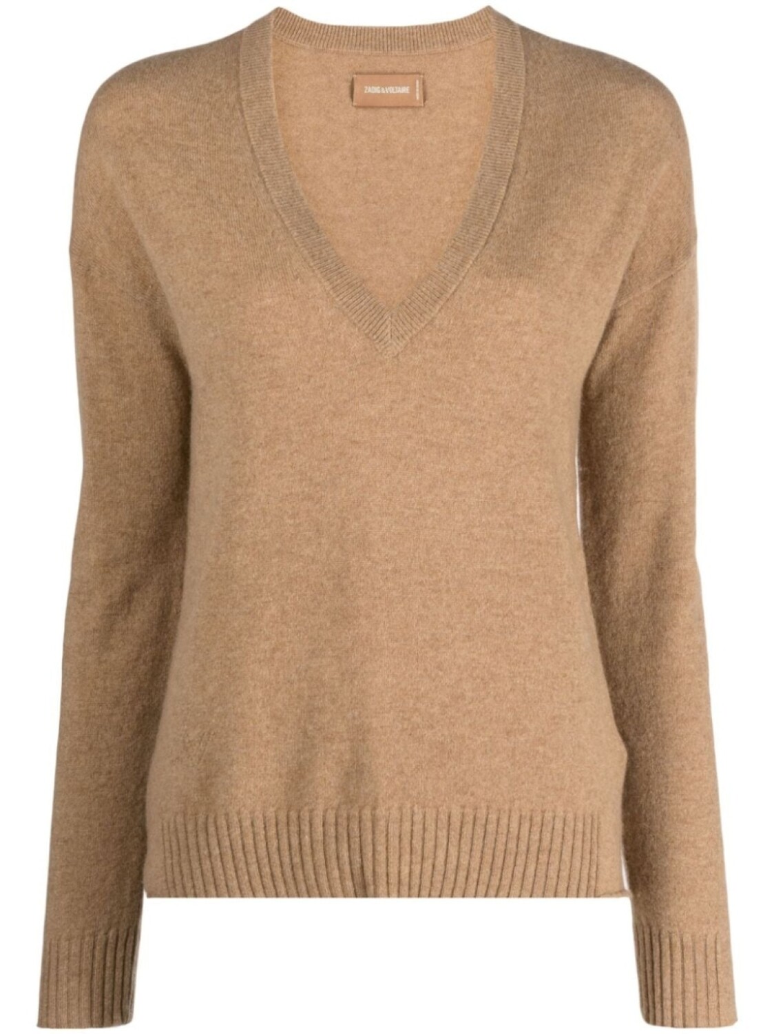 

Zadig&Voltaire кашемировый джемпер с V-образным вырезом, коричневый