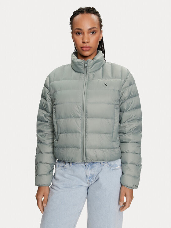 

Пуховик regular fit Calvin Klein, зеленый