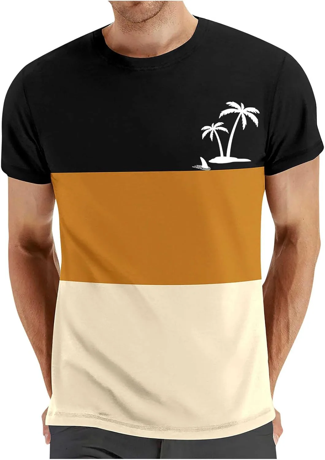 

Мужская футболка Classic Crew Neck с коротким рукавом и принтом Coconut Palm