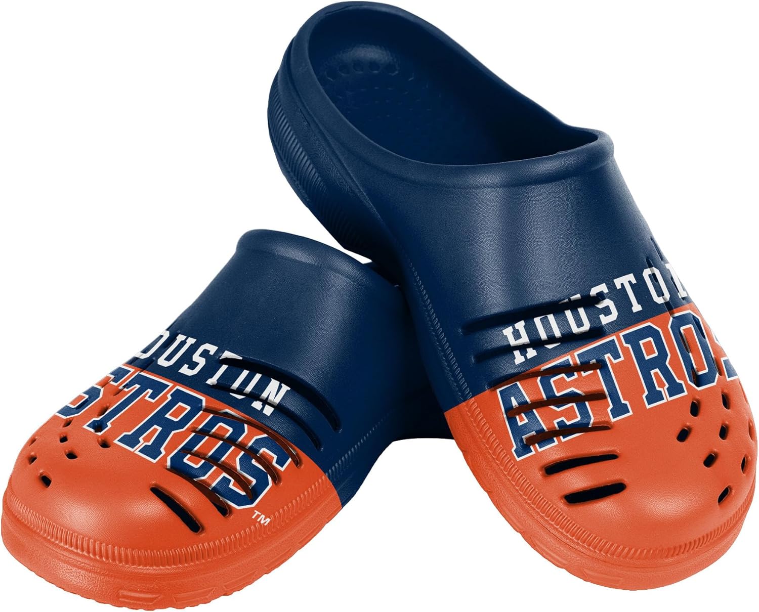 

Мужские сабо FOCO MLB с крупным логотипом и цветными блоками, Houston Astros