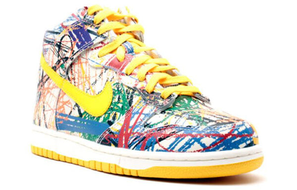 Кроссовки dunk high premium qs Nike, белый — фото 2