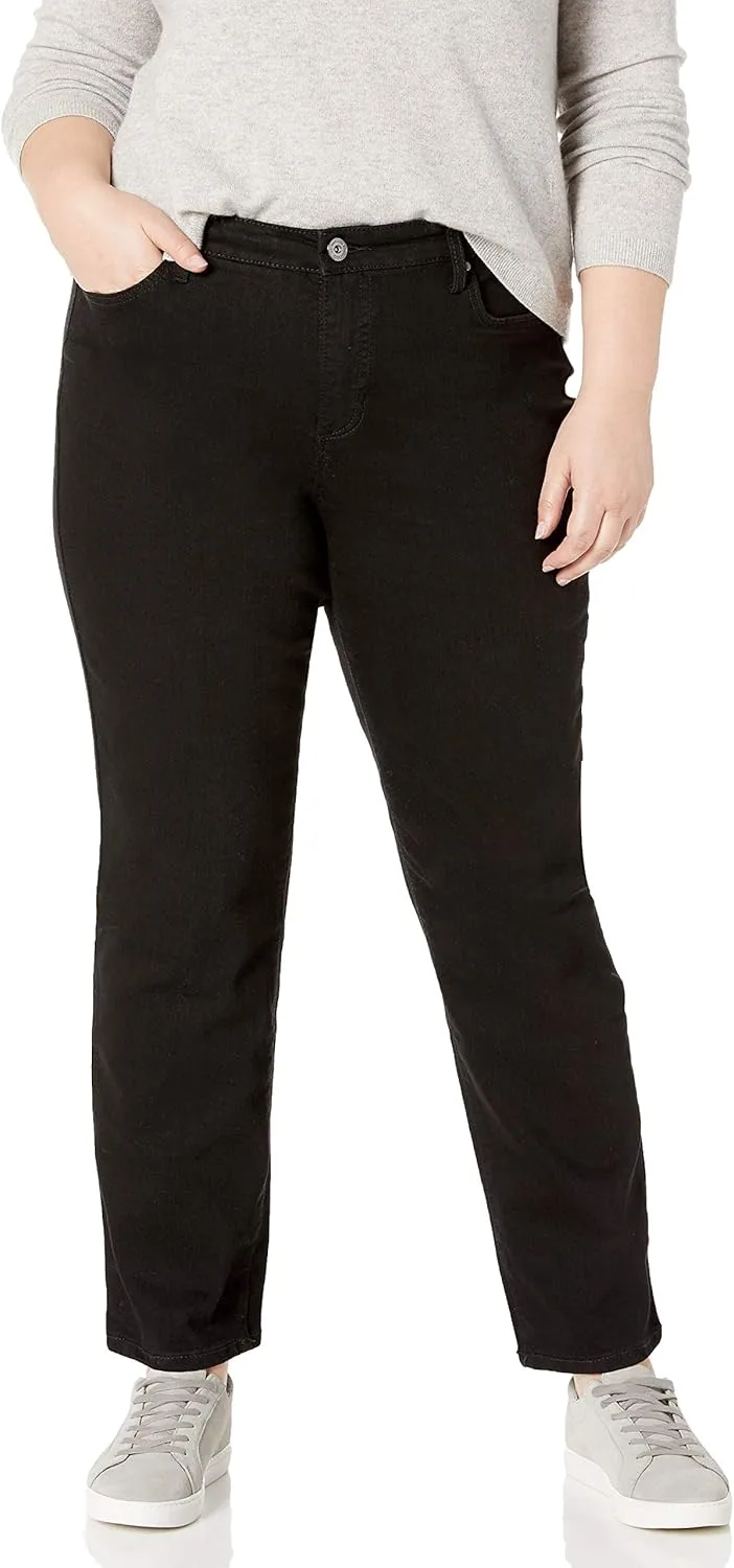 

Bandolino Women's Mandie Signature Fit High Rise Straight Leg Jean Plus Size