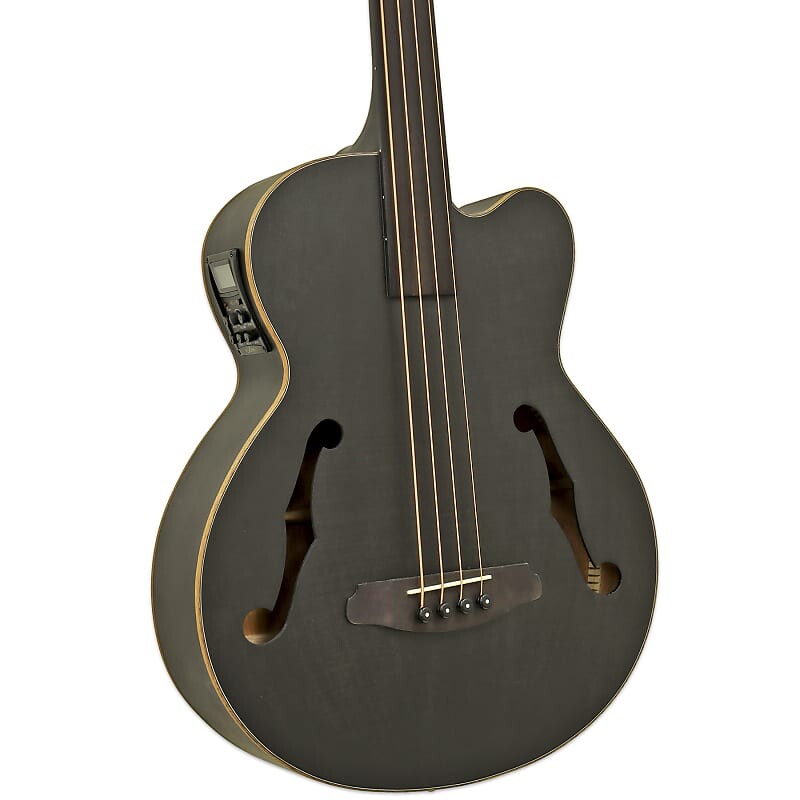 

Басс гитара Aria FEBF2M-FL-STBK MEDIUM Scale Fretless Acoustic Electric Bass Stained Black w/ Gig Bag