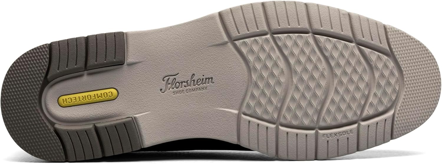 Мужские оксфорды Florsheim Viso с гладким носком, Brown Crazy Horse — фото 4