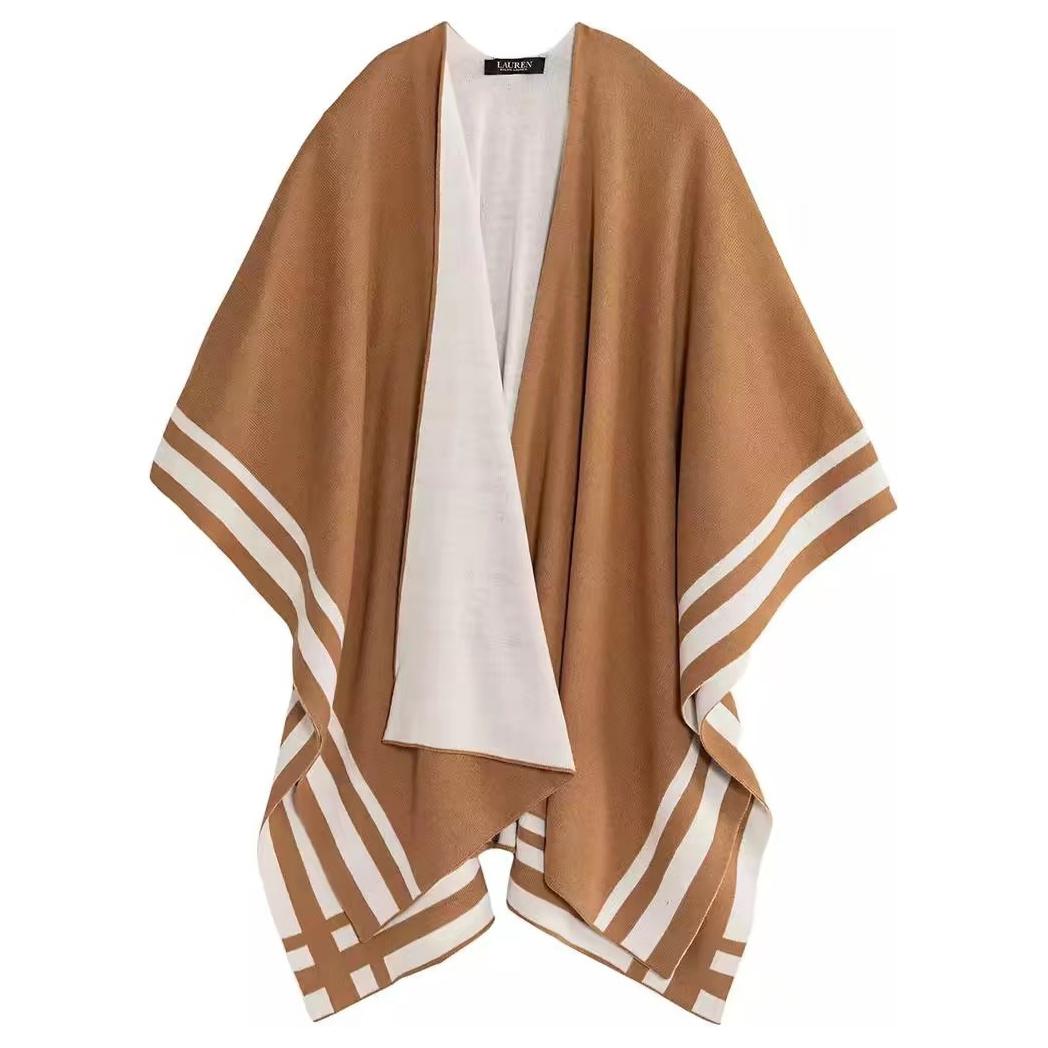 

Ralph Lauren Акриловая шаль из шерсти и акрила женская коричневая, Brown