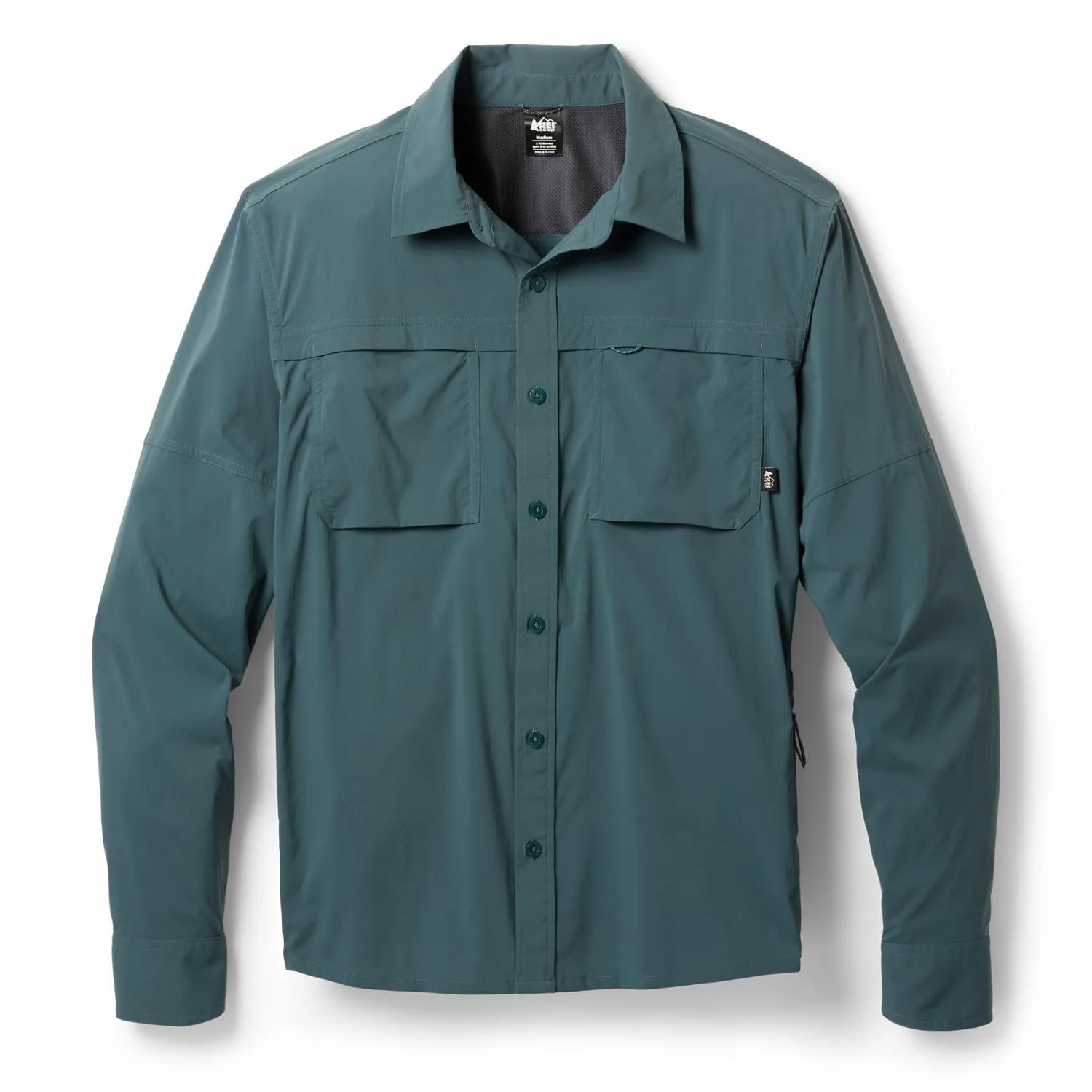 

Sahara Длинный Рукав Однотонная Рубашка REI Co-op, Stone Blue