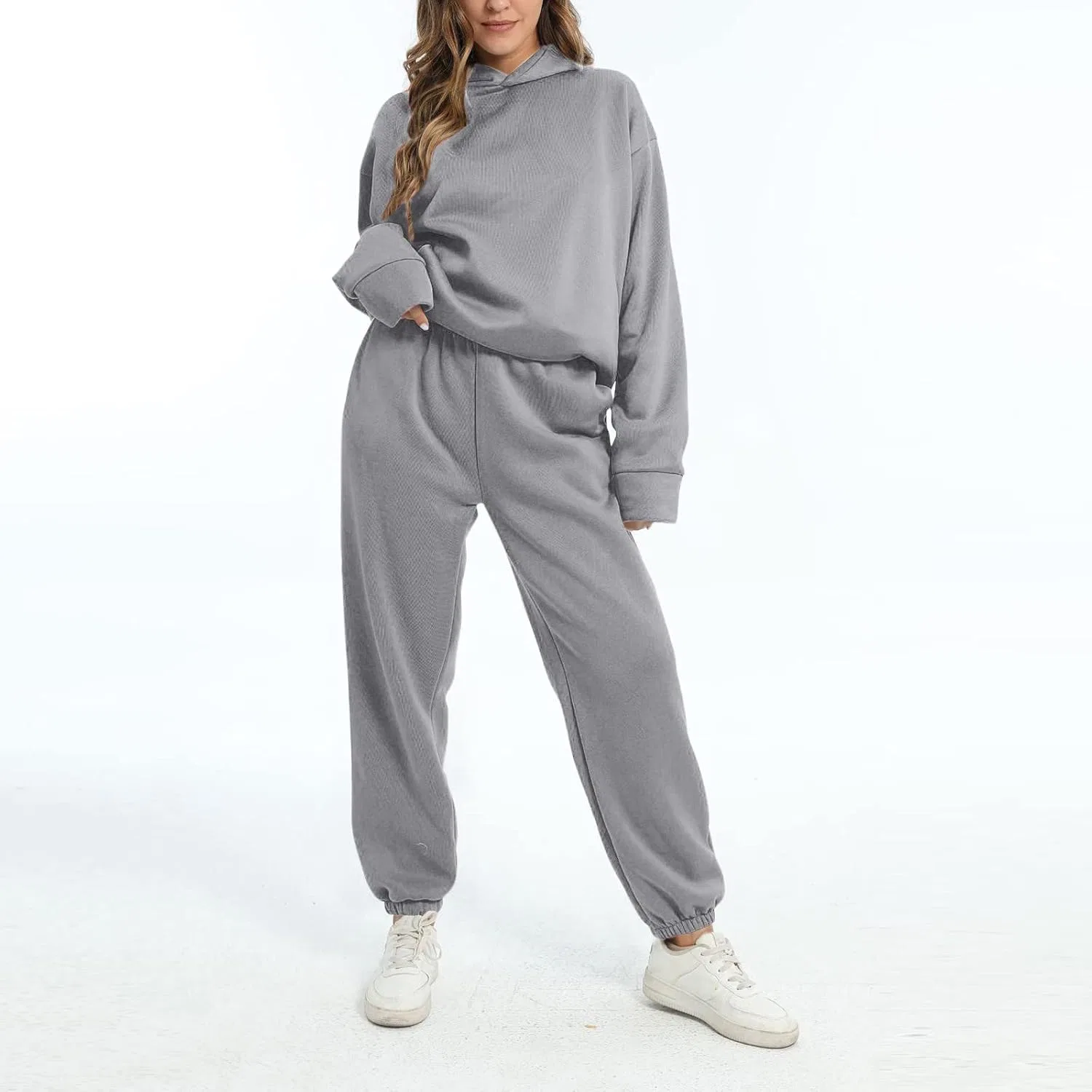 Спортивный костюм из флиса с капюшоном и шортами, 3-gray — фото 2