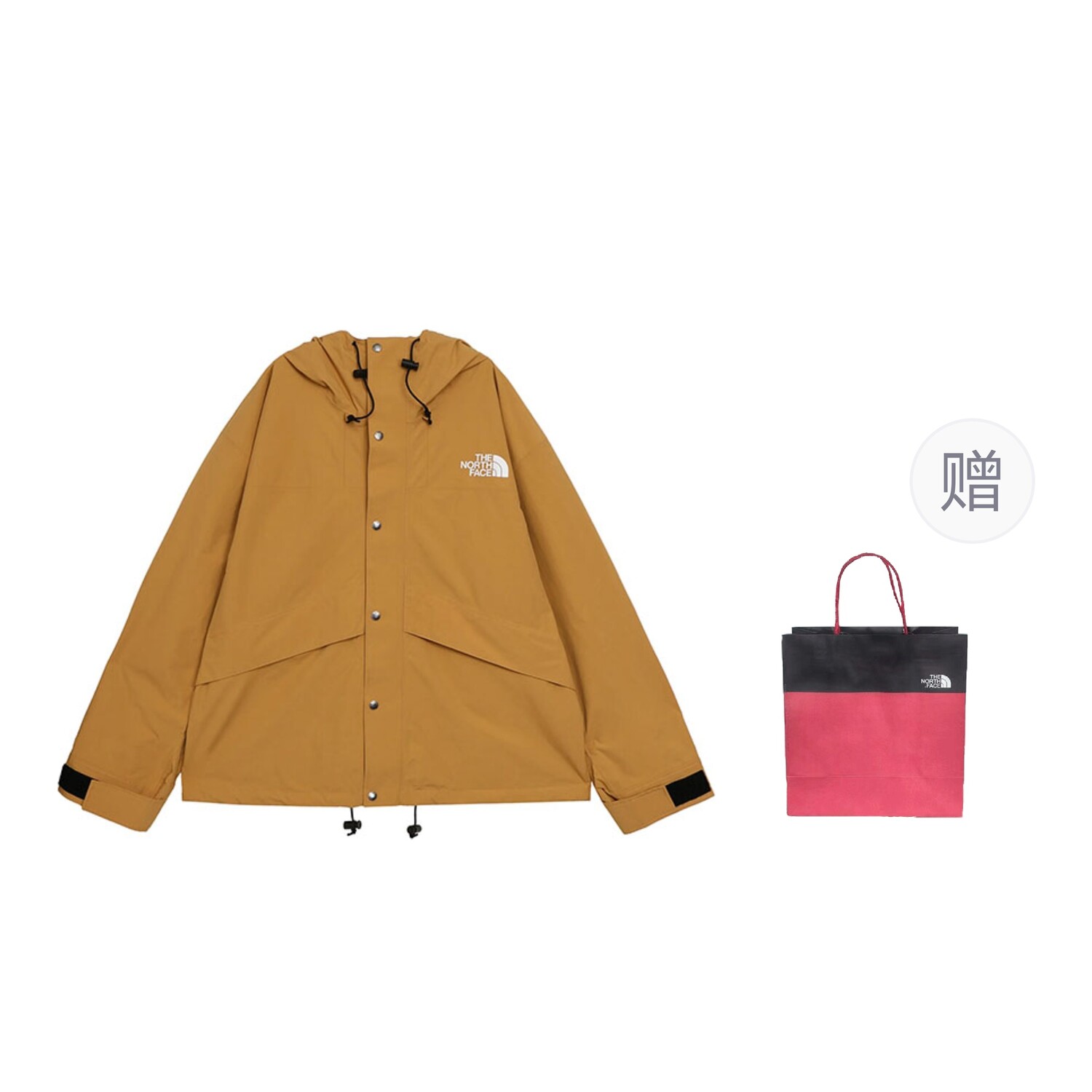 

Куртка мужская коричневый подарочная сумка The North Face