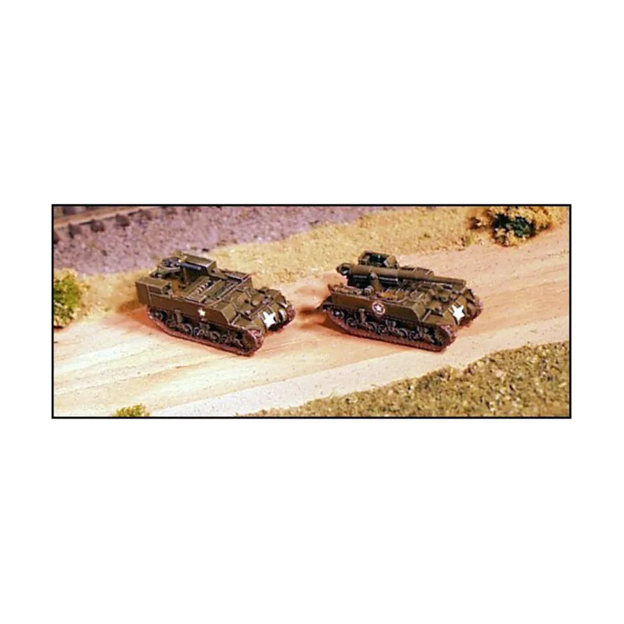 

М12/М30, WWII Micro Armour - United States - Self-Propelled Guns (1:285)
