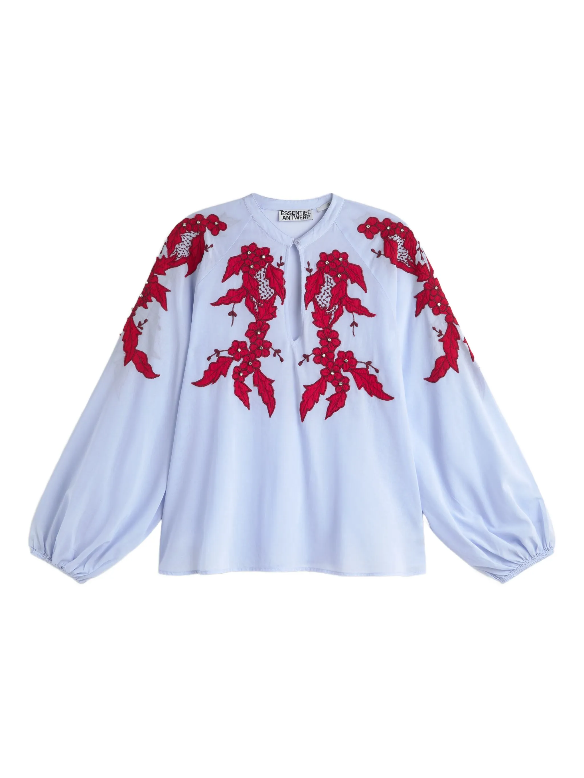 

Блузка с вырезом Essentiel Antwerp, синий