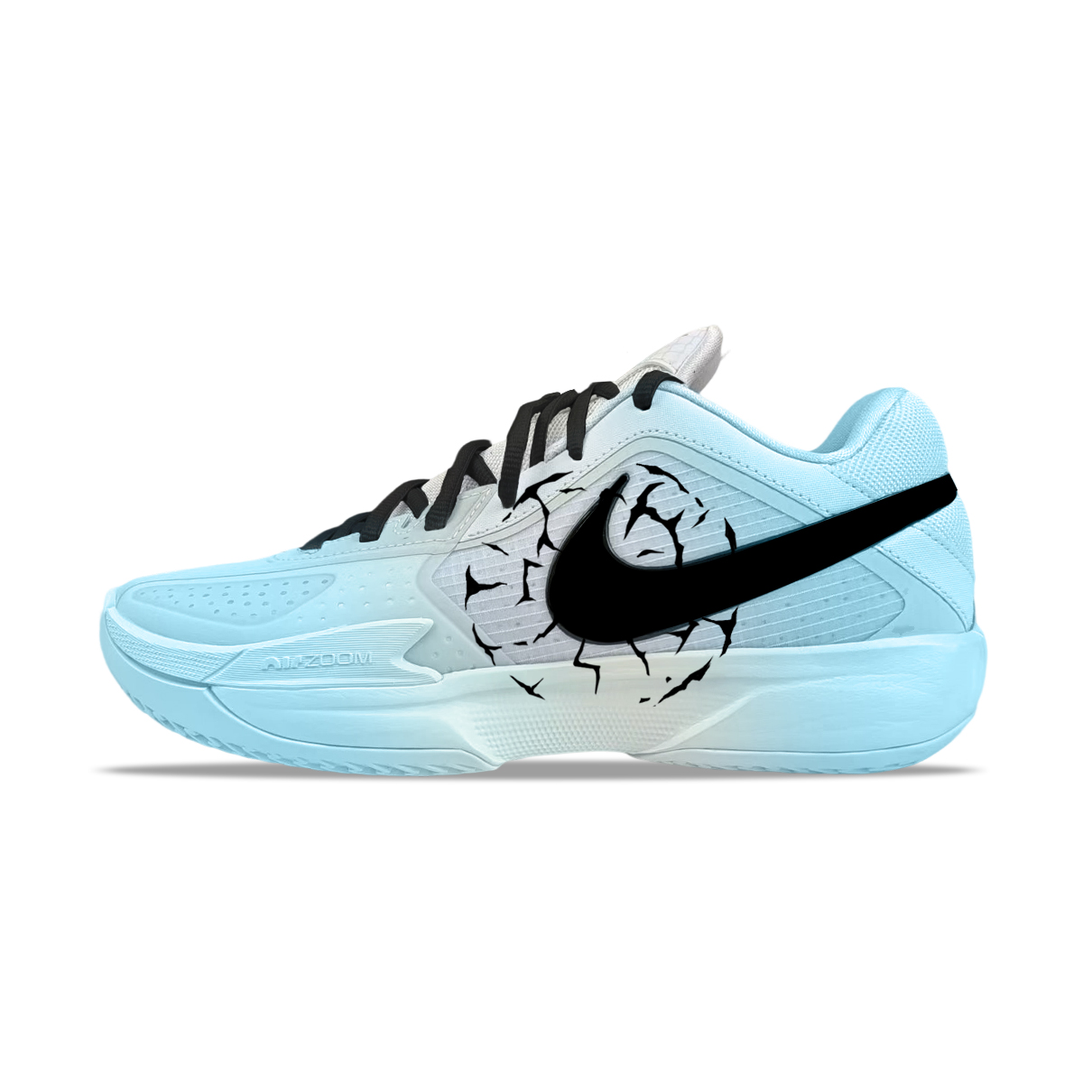 

Nike Баскетбольные кроссовки GT Cut Cross BNK Crack, Field Elf, Heart's Faith, износостойкие, низкие, мужские, сине-черные