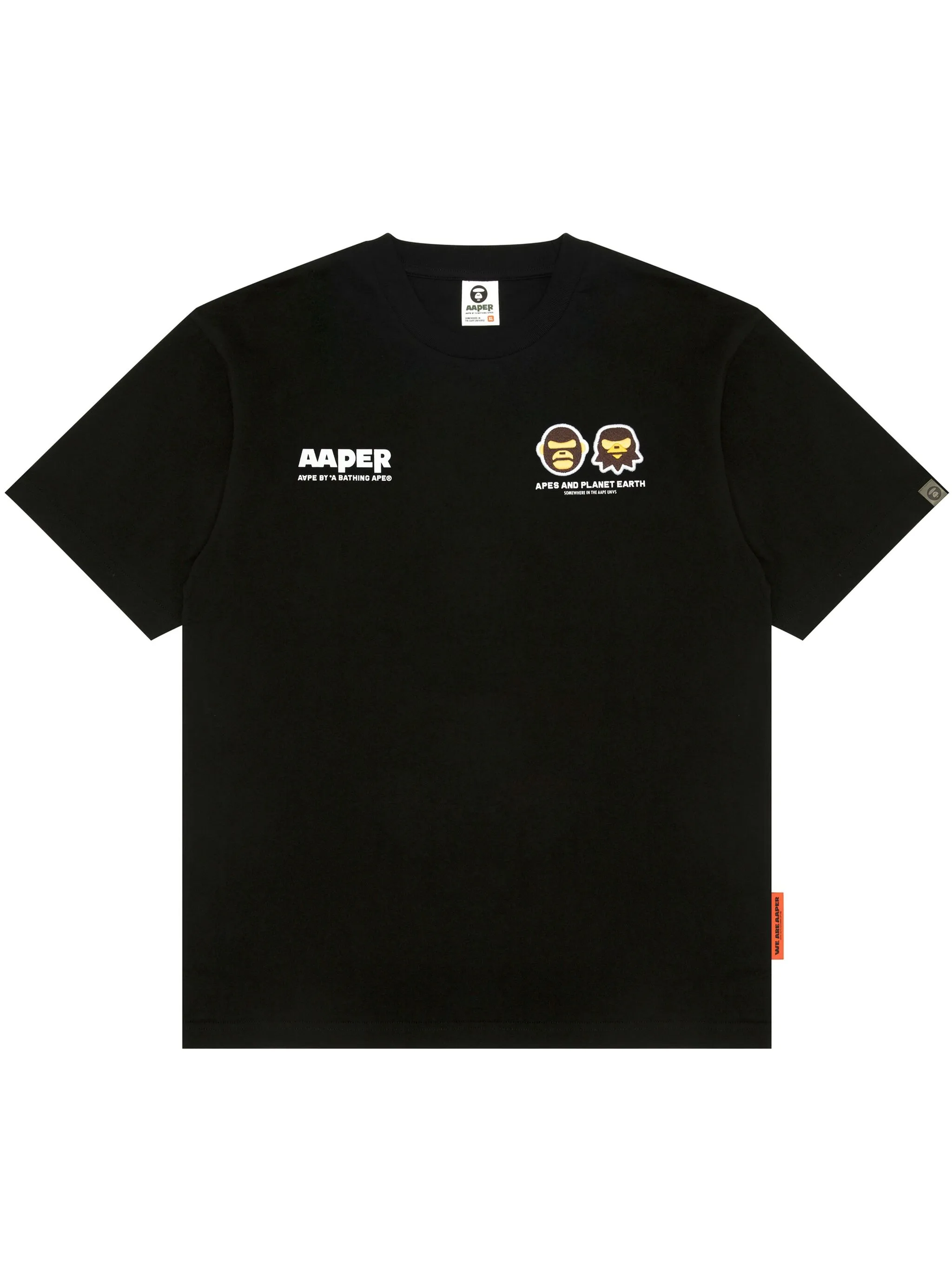 

Футболка с логотипом Aape By A Bathing Ape, черный