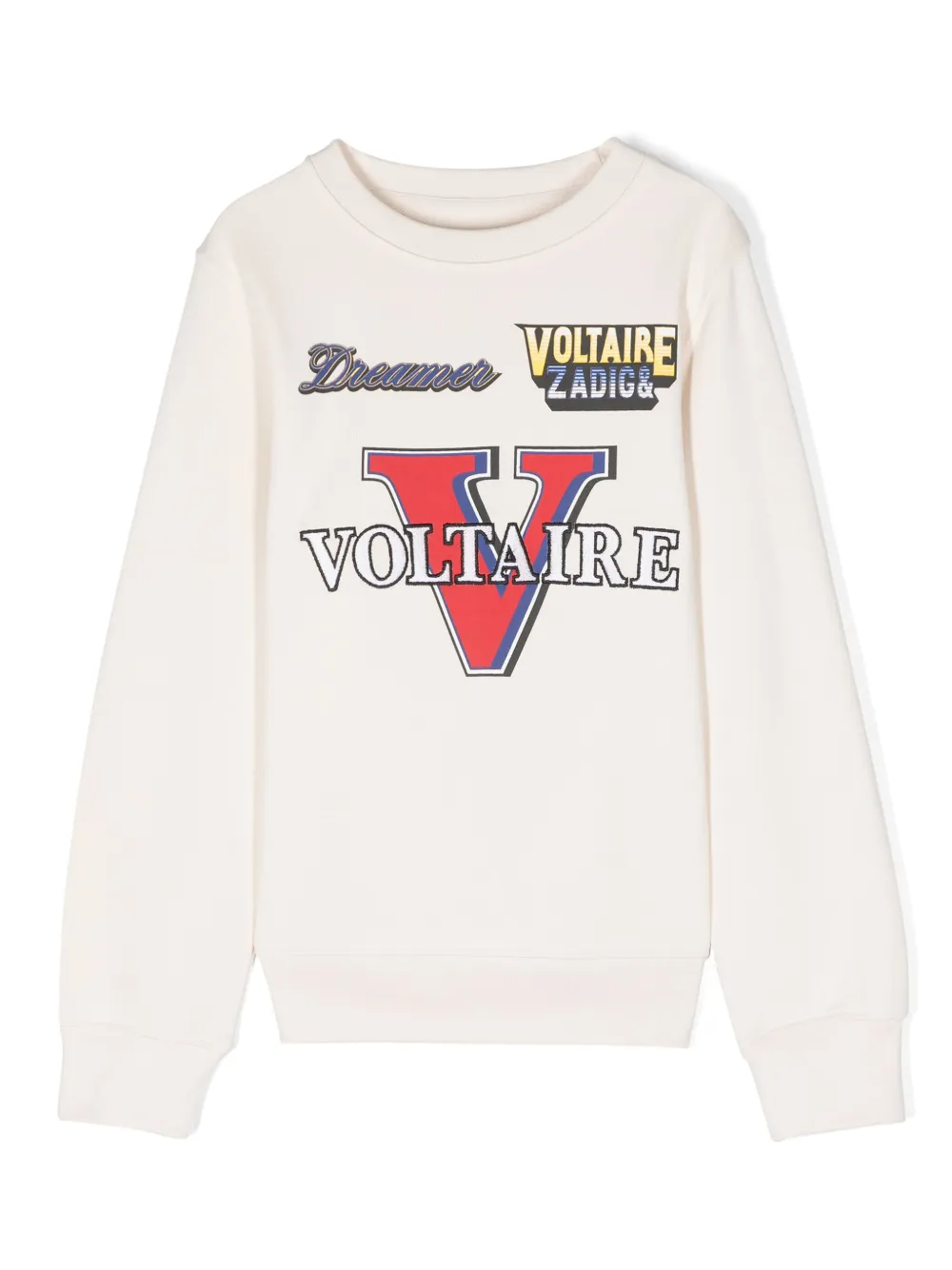 

Толстовка с вышитым логотипом Zadig & Voltaire Kids, нейтральный