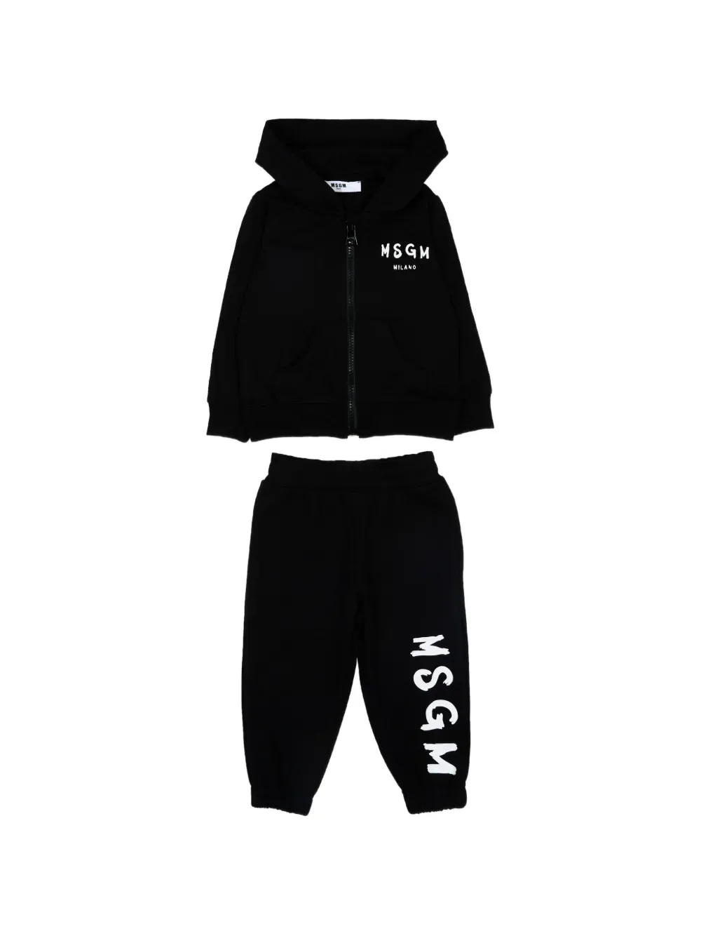 Спортивный костюм с капюшоном MSGM Kids, черный