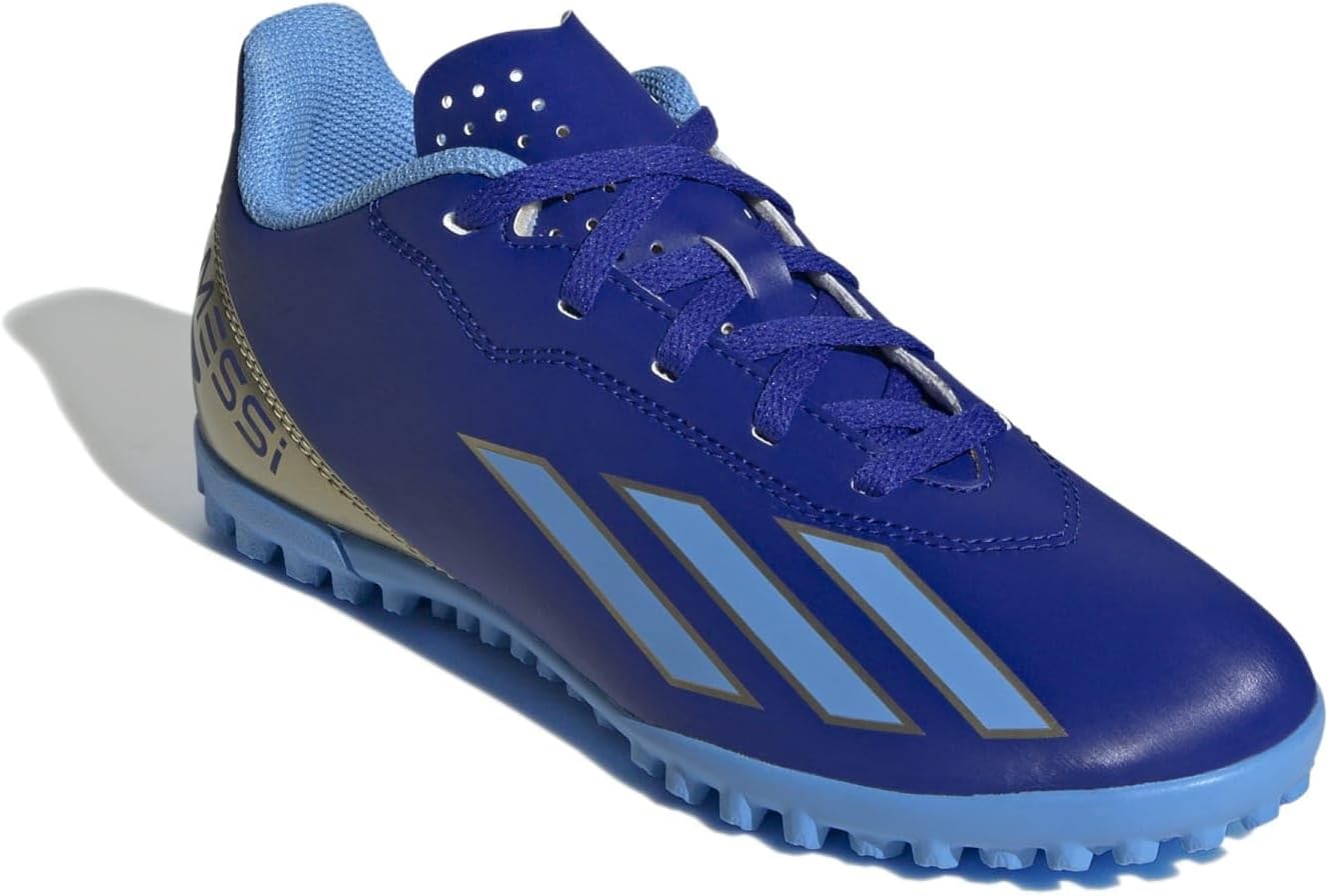

Детские кроссовки Adidas Unisex-Child X Crazylight.4 Turf, белый/голубой