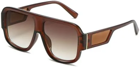 

Винтажные солнцезащитные очки 2027 года для женщин, градиентные линзы, защита от УФ-излучения UV400, мужские солнцезащитные очки MTZJH, Brown Tea Gradient