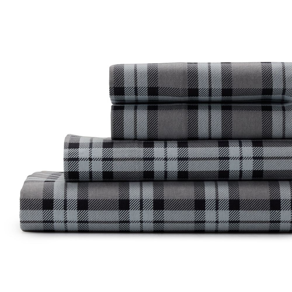 

Комплект фланелевых простыней или наволочек Cuddl Duds, цвет Light Blue Plaid