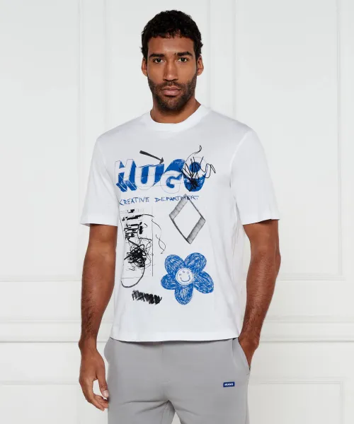 

Футболка nugoscrib Regular fit Hugo Blue, белый