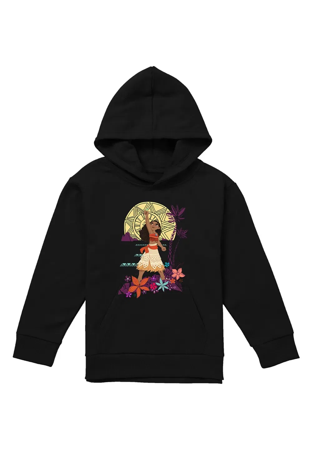 Детский худи Moana Heart Sunset, черный, Disney, черный