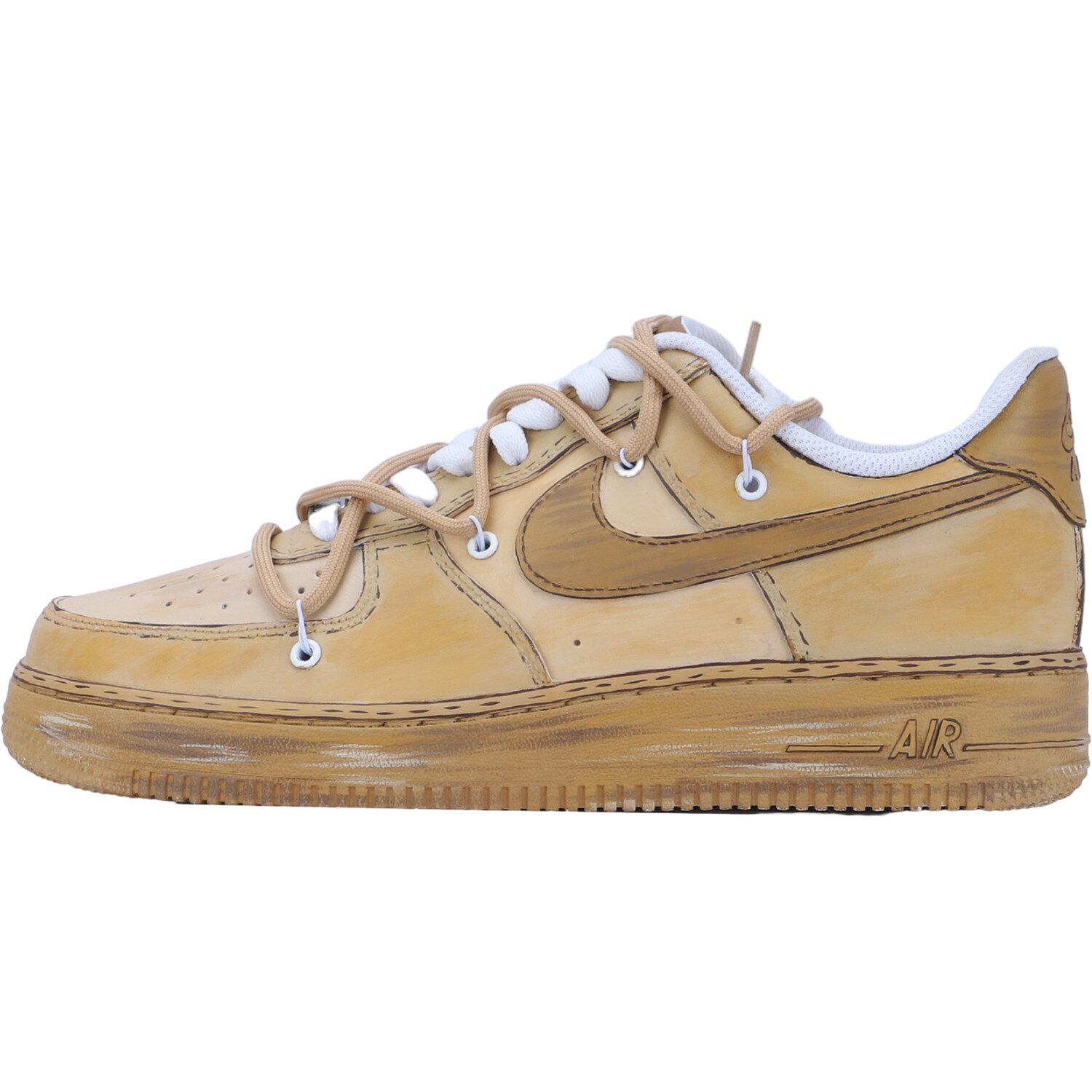 

Кроссовки Nike Air Force 1 Skateboarding Shoes Men Low-top Yellow, цвет Earth Yellow