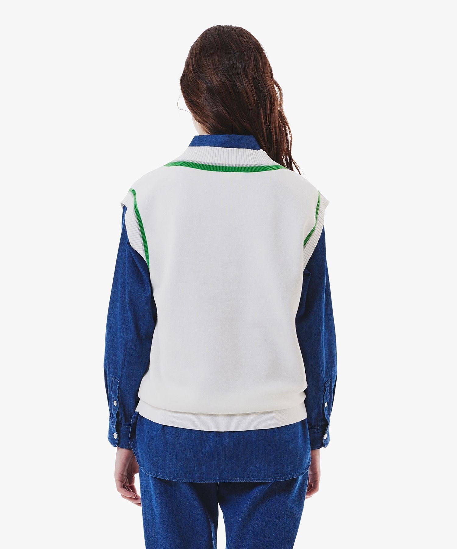 Вязаный кардиган LACOSTE, White