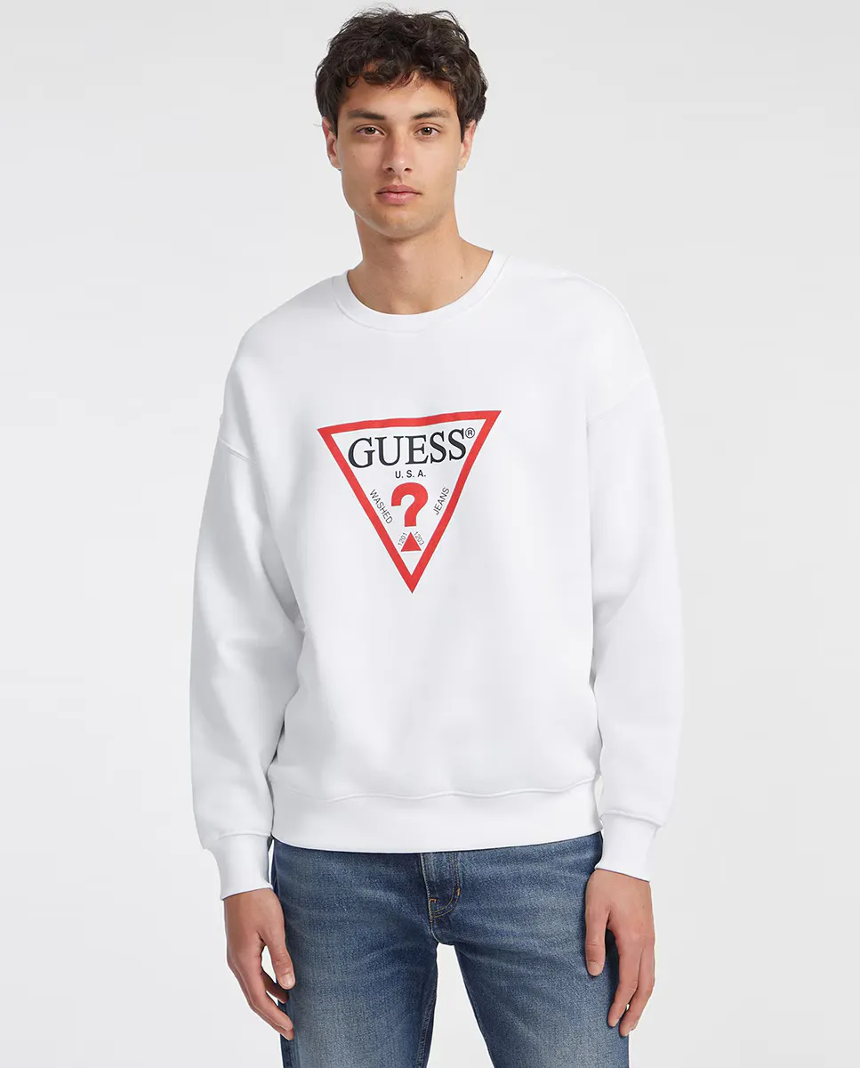 

Толстовка с капюшоном Guess Jeans, белый