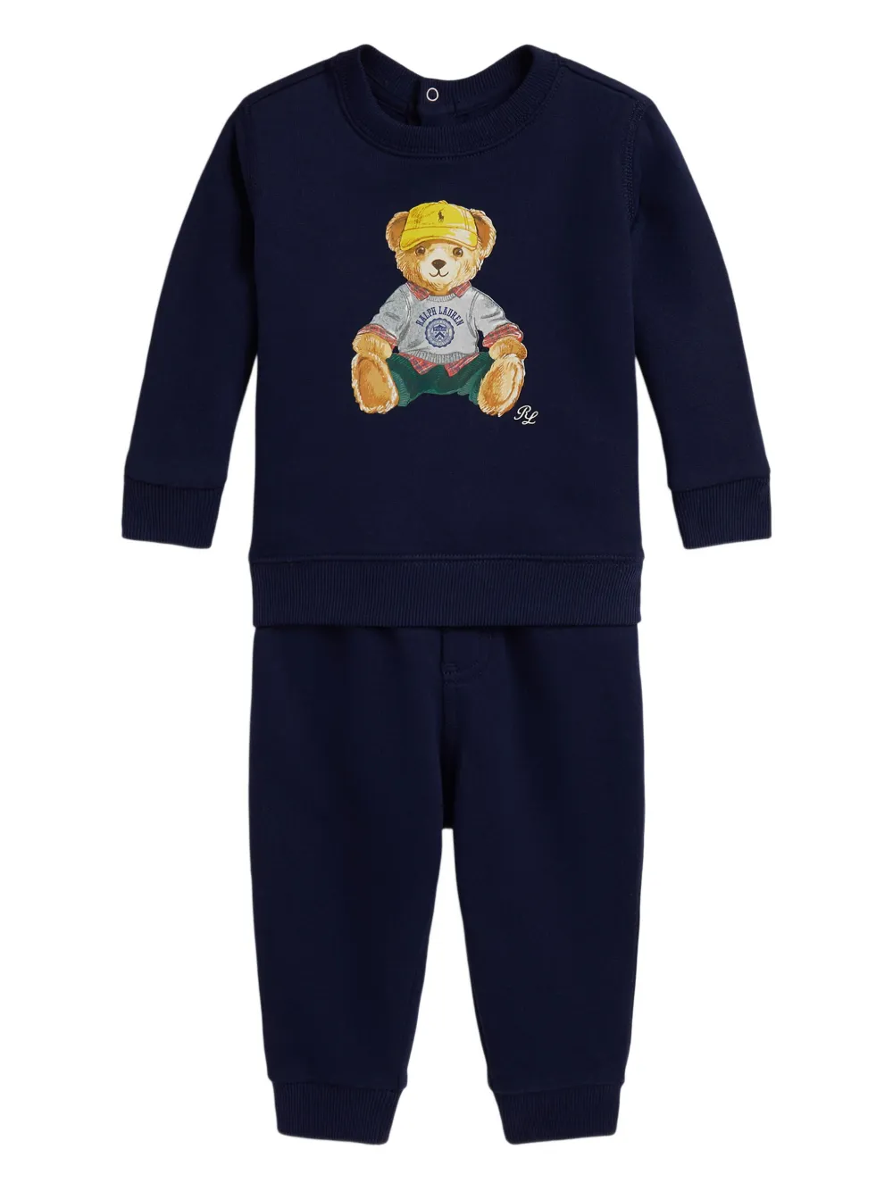 

Комплект из толстовки и брюк с принтом Polo Bear POLO RALPH LAUREN KIDS, синий