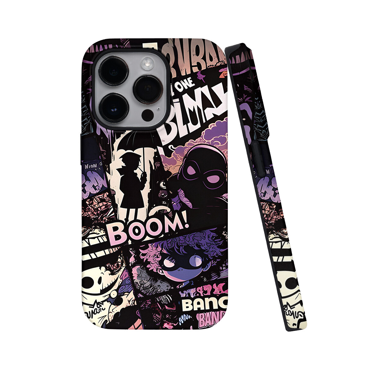 

Чехол для телефона Keshami, Blue and purple BOOM half-pack with magnetic