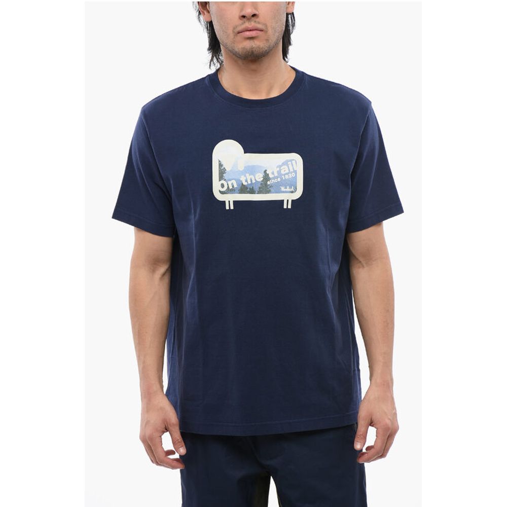 

Футболка с принтом SHEEP PANORAMA Woolrich, синий