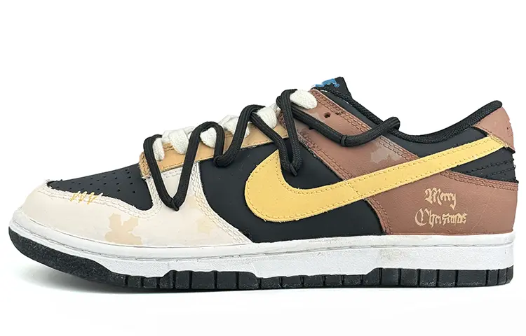 

Кроссовки Nike Dunk Skateboarding Shoes Women's Low-top Black, цвет Caramel