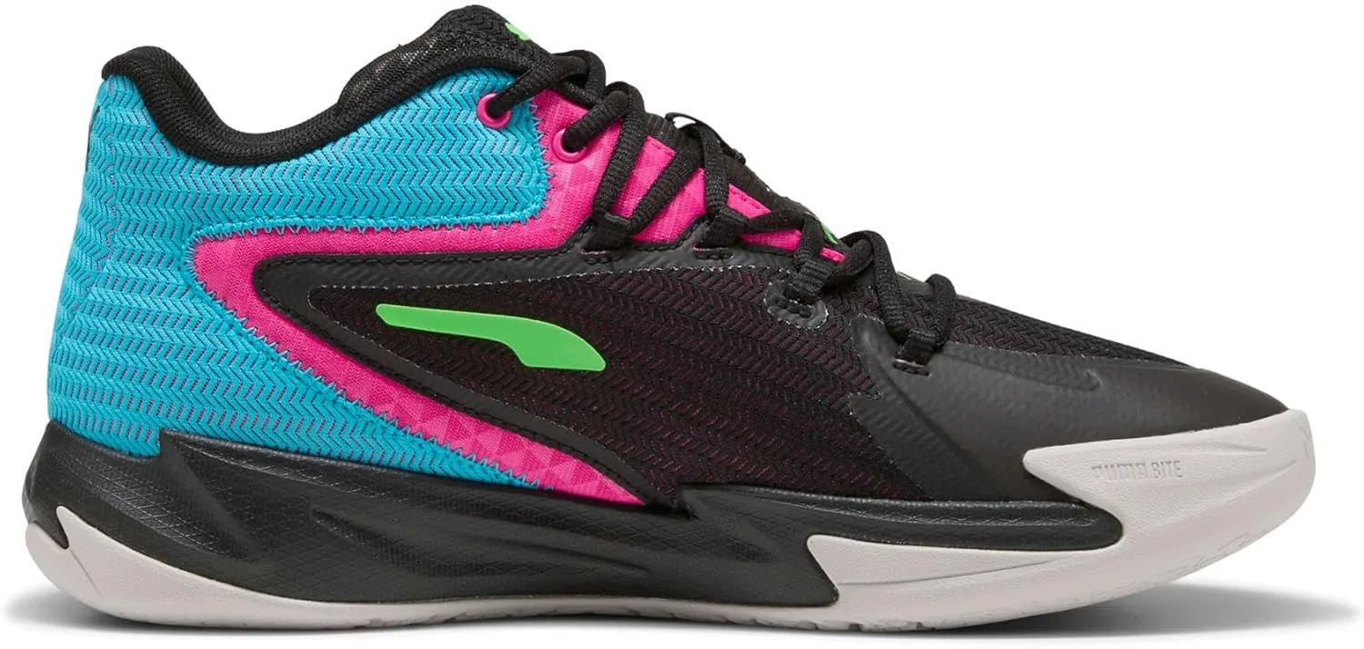Баскетбольные кроссовки Puma Dagger унисекс для взрослых, черный/розовый — фото 4