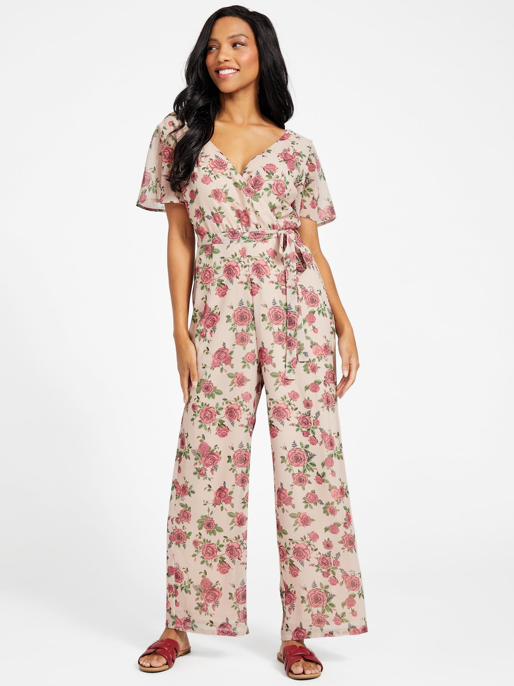 

Комбинезон Noel Floral Guess Factory, цвет timeless rose