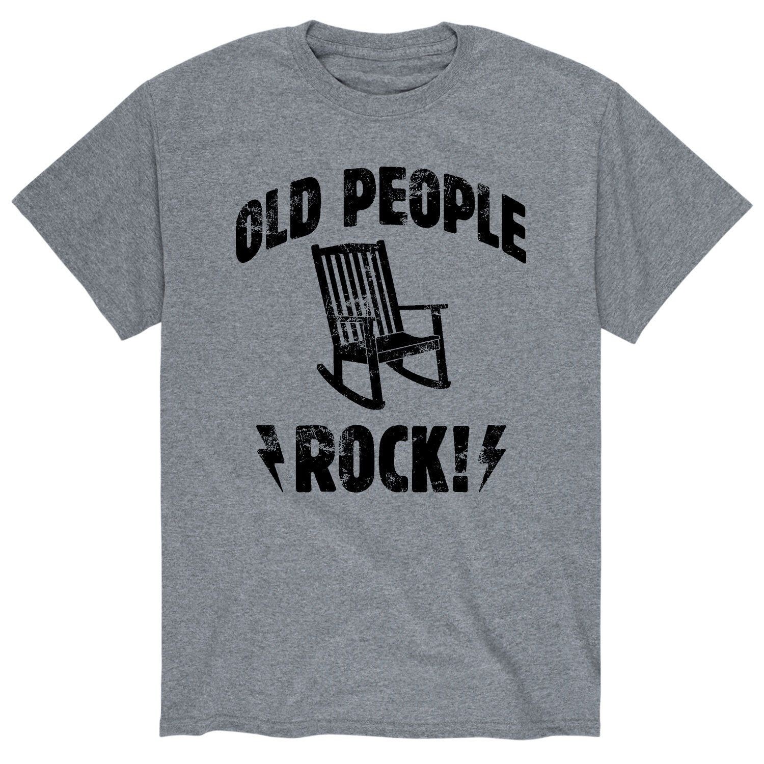 

Мужская футболка Old People Rock Licensed Character