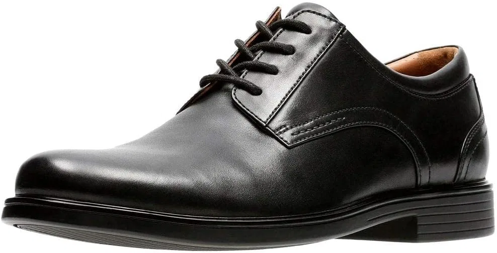 Мужские дерби Clarks Un Aldric Lace, 2-Black (Black Leather)
