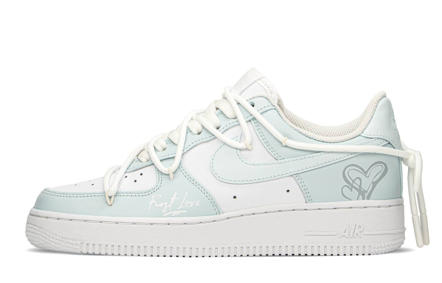 

Кроссовки Nike Air Force 1 Skateboard Shoes Women's Low-Top White Blue