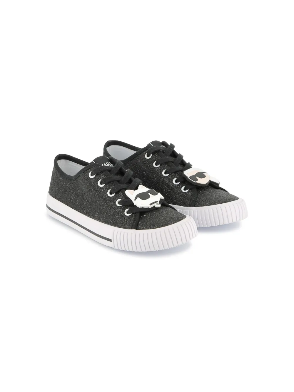 

Кроссовки с логотипом KARL LAGERFELD KIDS, черный
