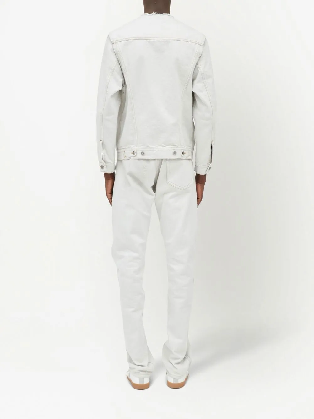 Джинсовая куртка Selvedge MAISON MARGIELA, нейтральный — фото 4