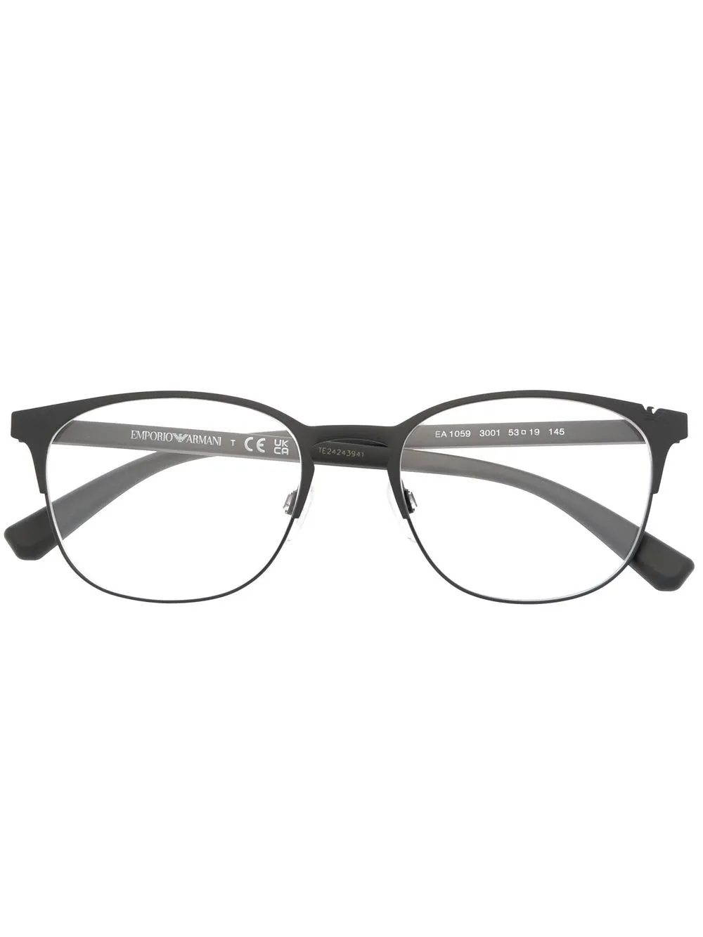 

Очки в круглой оправе Emporio Armani, черный