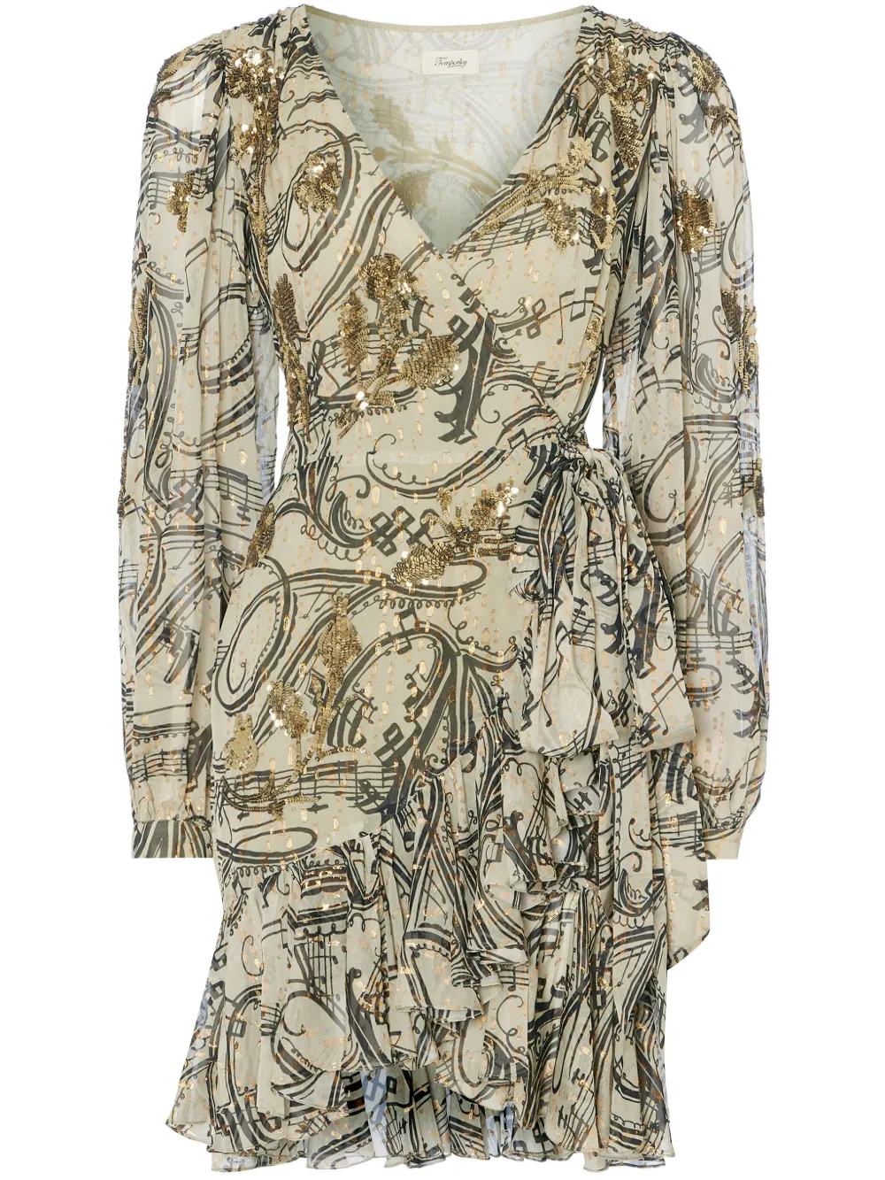 

Платье мини Silvana Temperley London, зеленый