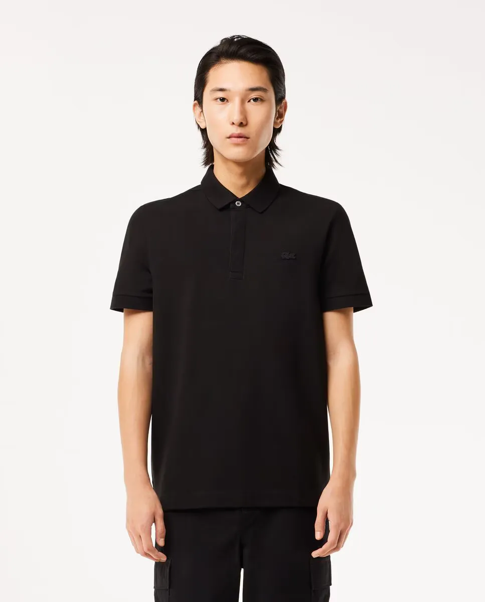 

Мужская поло Smart Paris из эластичного пике с коротким рукавом Lacoste, черный