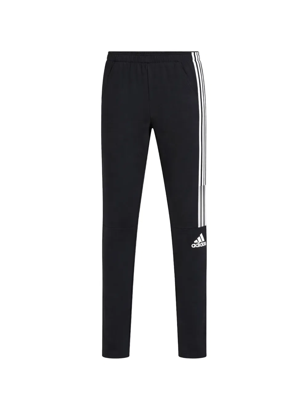 Полосатые спортивные брюки на резинке Adidas, черный