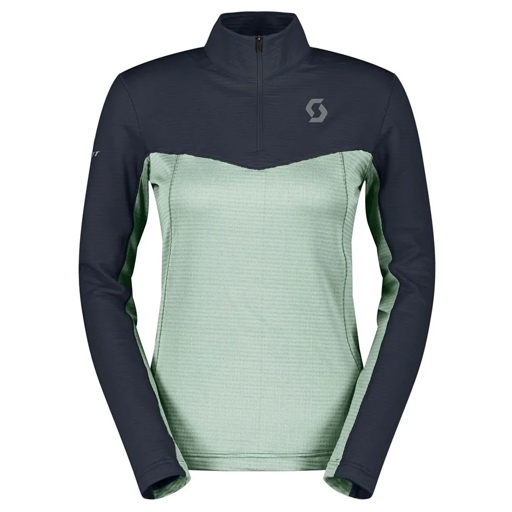 

Флис Scott Defined Light half zip, синий/зеленый